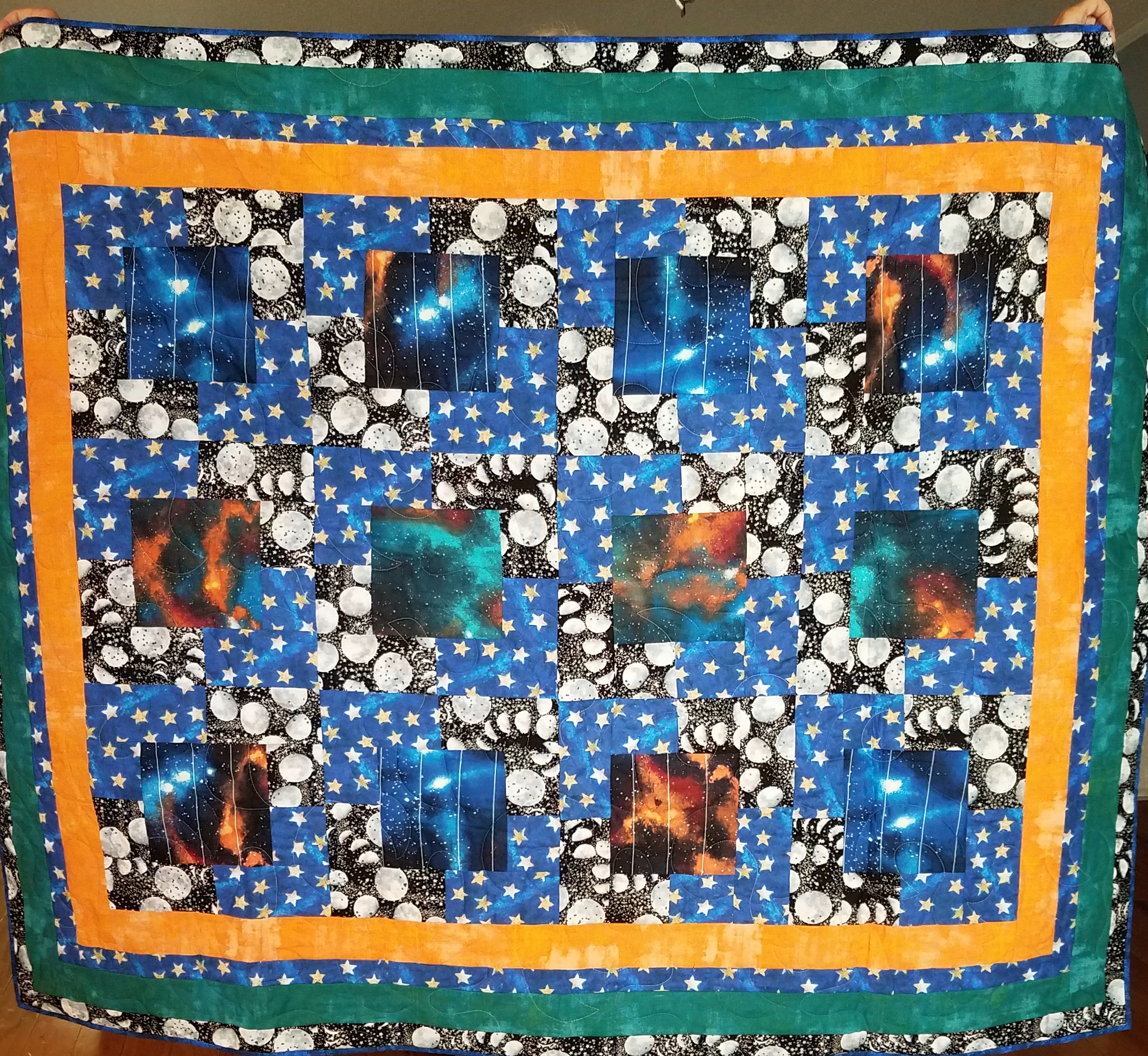 One of the quilts Dorothy made & donated to club events to be auctioned off