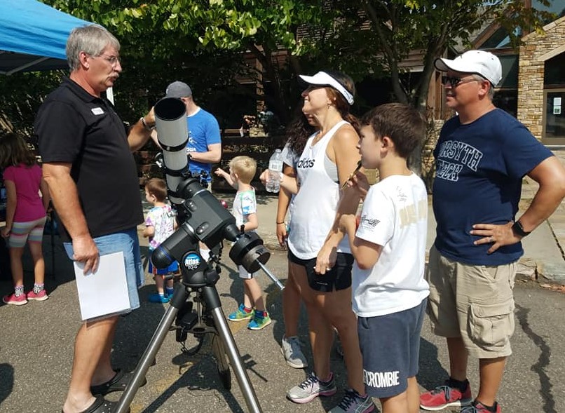 Ronnie Sherrill, President of the Piedmont Amateur Astronomers at Hanging Rock