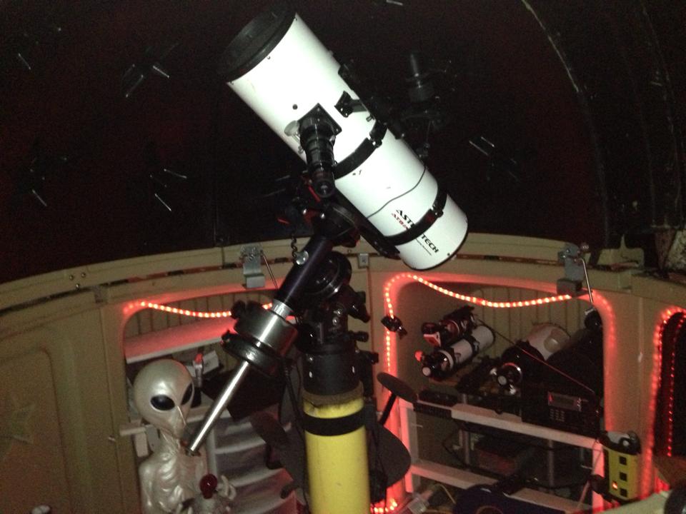 Astro Tech AT8IN Imaging Newtonian in my SKYSHED POD